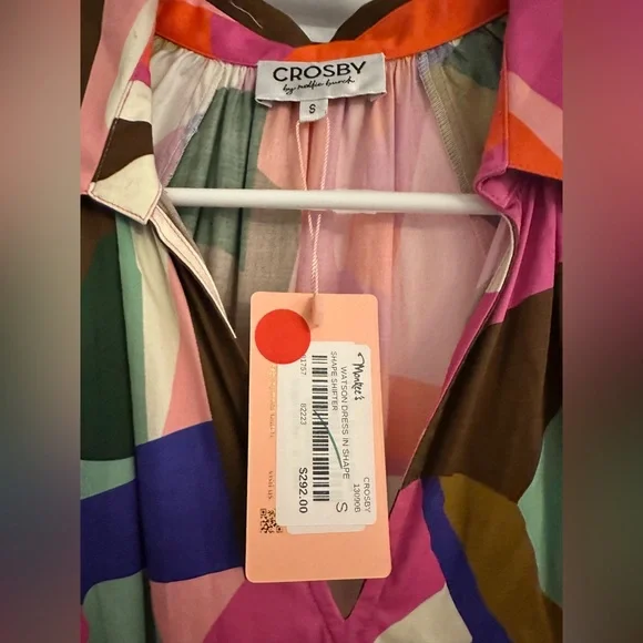 NWT Crosby by Mollie Burch Watson Dress in Shape Shifter from Monkees Sz Small S - Picture 4 of 4